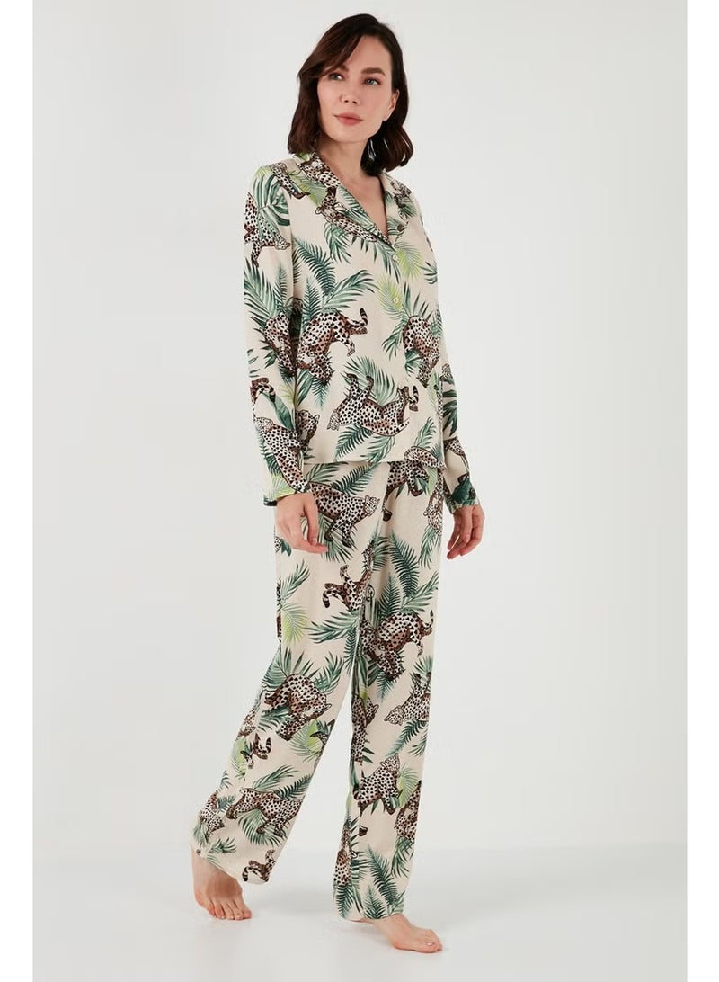 Lela Reguar Fit Soft Textured Pajama Set Women's Pajama Set 611PT288Y - Image 4